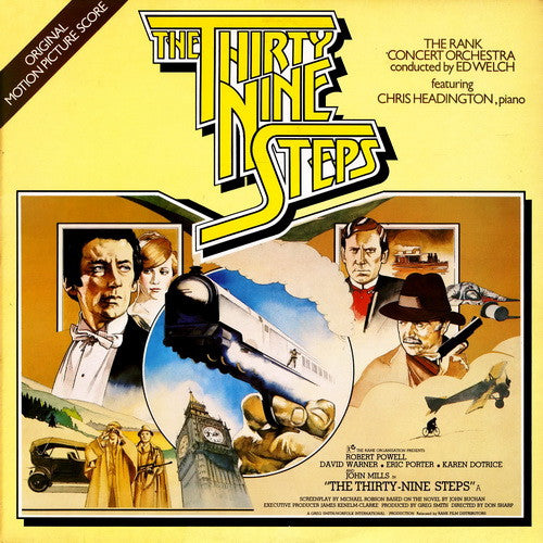 The Rank Concert Orchestra Conducted By Ed Welch Featuring Christopher Headington – The Thirty Nine Steps – LP