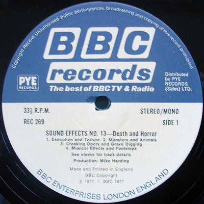 Mike Harding – Sound Effects Vol. 13 (Death & Horror) – LP