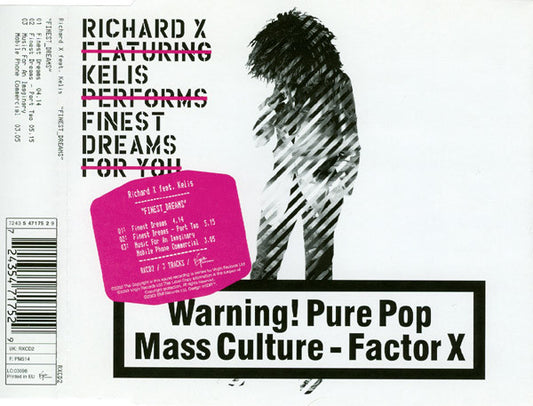 Richard X Featuring Kelis – Finest Dreams – CD single