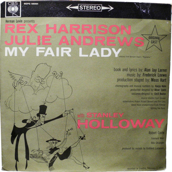 Original London Cast, Rex Harrison, Julie Andrews – My Fair Lady – LP