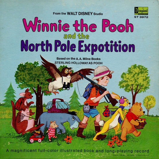 Sterling Holloway – The Story and the Songs of Winnie the Pooh and the North Pole Exposition – LP + storybook