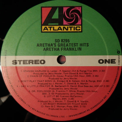 Aretha Franklin – Aretha's Greatest Hits – LP