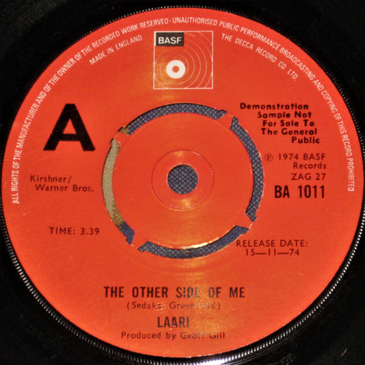 Laari – The Other Side Of Me – 7” promo
