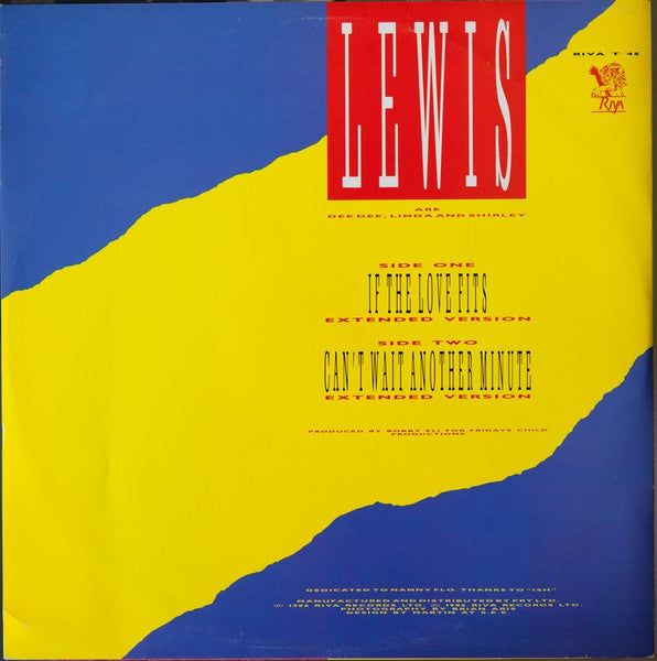 Lewis Sisters – If The Love Fits / Can't Wait Another Minute