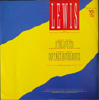 Lewis Sisters – If The Love Fits / Can't Wait Another Minute