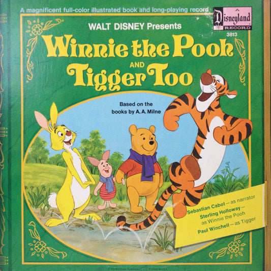 Sebastian Cabot, Sterling Holloway, Paul Winchell – Winnie the Pooh and Tigger Too – LP + storybook
