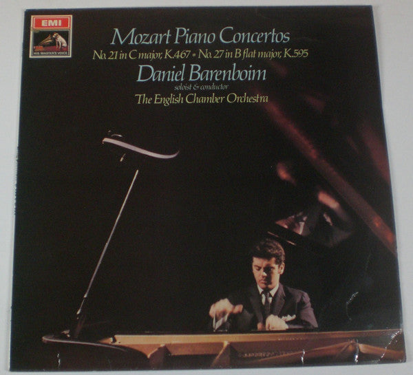 Wolfgang Amadeus Mozart, Daniel Barenboim, English Chamber Orchestra – Piano Concertos: No. 21 In C Major, K.467; No. 27 In B Flat Major, K.595 – LP