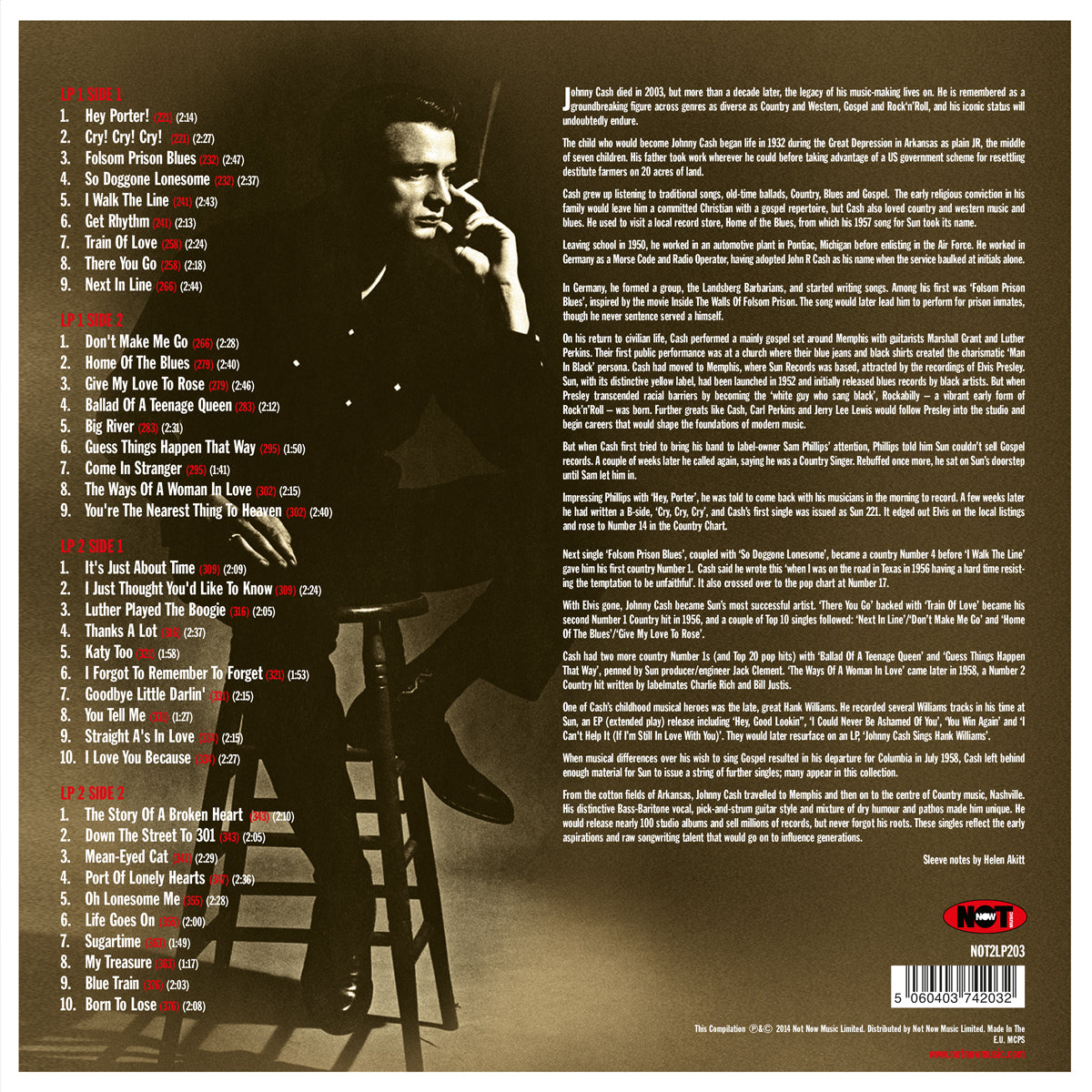 Johnny Cash – The Sun Singles Collection – 2LP