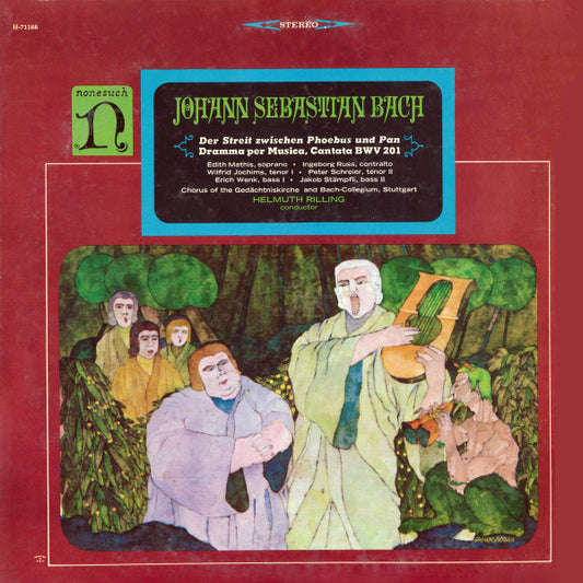 Johann Sebastian Bach, Edith Mathis, Ingeborg Ruß, Wilfried Jochims, Peter Schreier, Erich Wenk, Prof. Jakob Stämpfli – Der Streit Zwischen Phoebus Und Pan – LP