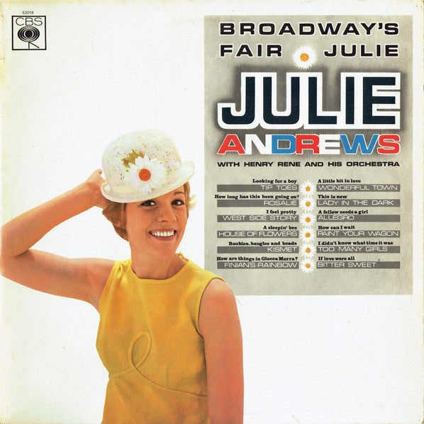Julie Andrews With Henri René And His Orchestra – Broadway's Fair Julie – LP