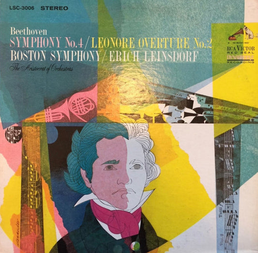 Ludwig van Beethoven, Boston Symphony Orchestra, Erich Leinsdorf – Symphony No. 4 / Leonore Overture No. 2 – LP