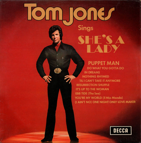 Tom Jones – Tom Jones Sings She's A Lady – LP