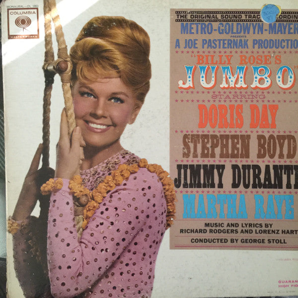 Doris Day, Stephen Boyd, Jimmy Durante, Martha Raye – Billy Rose's Jumbo – LP