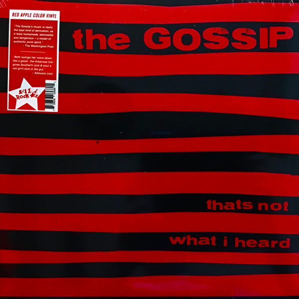 Gossip – That's Not What I Heard – LP red vinyl