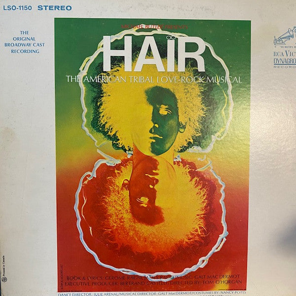 Various – Hair - The American Tribal Love-Rock Musical - The Original Broadway Cast Recording – LP