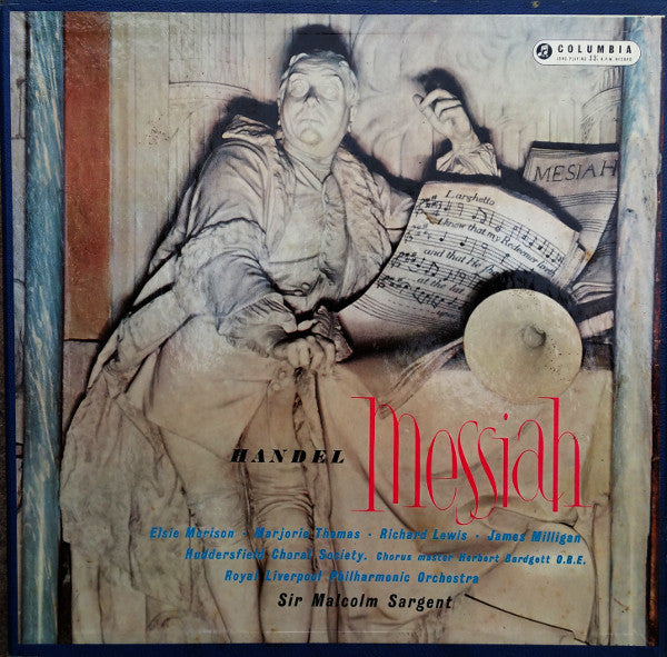 Georg Friedrich Händel / Royal Liverpool Philharmonic Orchestra Conducted By Sir Malcolm Sargent, Elsie Morison, Richard Lewis (3), Marjorie Thomas, James Milligan – Messiah – 3LP box set