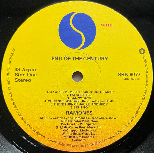 Ramones – End Of The Century – LP