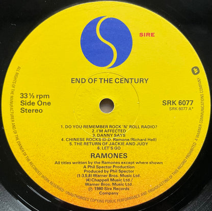 Ramones – End Of The Century – LP
