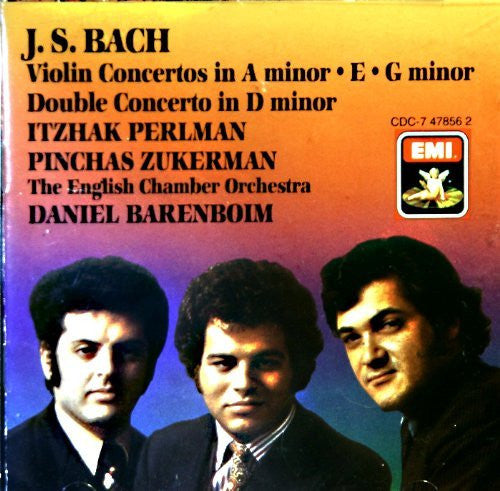 Johann Sebastian Bach, Itzhak Perlman, Pinchas Zukerman, Daniel Barenboim, English Chamber Orchestra – Violin Concertos In A Minor, E, G Minor; Double Concerto In D Minor – CD