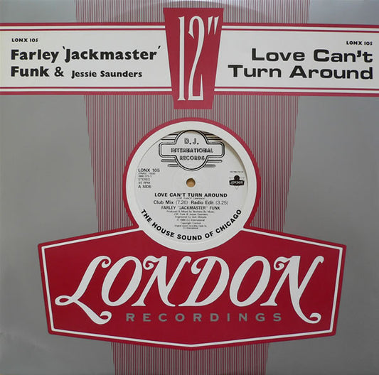 Farley "Jackmaster" Funk – Love Can't Turn Around – 12”