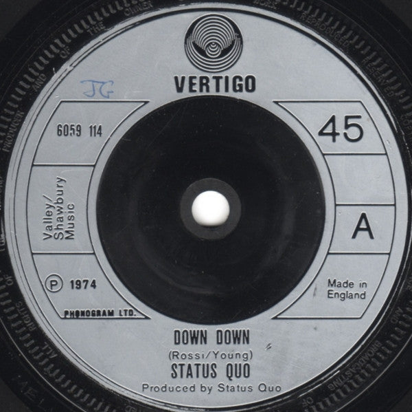 Status Quo – Down Down – 7”