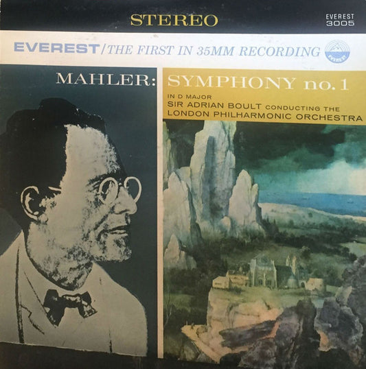 Gustav Mahler, Sir Adrian Boult, London Philharmonic Orchestra – Symphony No. 1 In D Major – LP