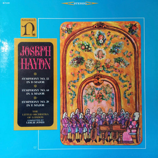 The Little Orchestra of London, Leslie Jones – Joseph Haydn: Symphony No. 13 In D Major; Symphony No. 64 In A Major; Symphony No. 29 In E Major – LP