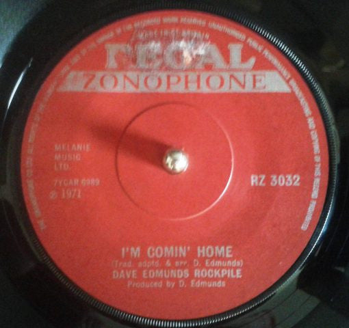 Rockpile – I'm Comin' Home / Country Roll – 7”