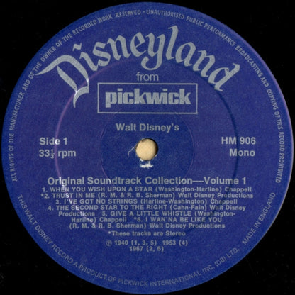 Various – Walt Disney's Original Soundtrack Collection Vol. 1. – LP