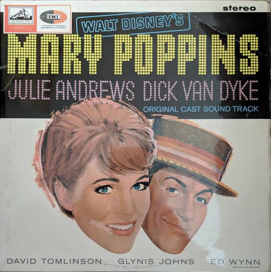 Julie Andrews, Dick Van Dyke, David Tomlinson, Glynis Johns, Ed Wynn, Richard M. Sherman, Robert B. Sherman, Irwin Kostal – Mary Poppins – LP