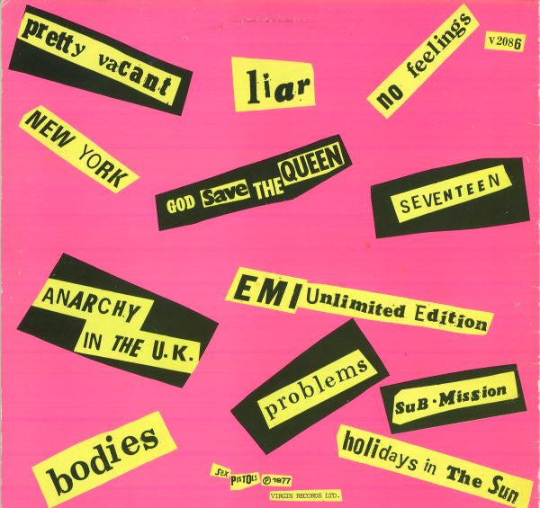 Sex Pistols – Never Mind The Bollocks Here's The Sex Pistols – LP (1977 12-track version)