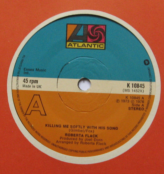 Roberta Flack – Killing Me Softly With His Song – 7"