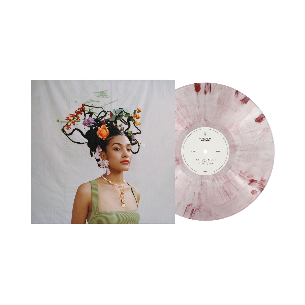 Olivia Dean – Growth EP – 10" pink marble vinyl