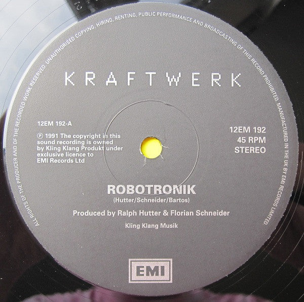 Kraftwerk – The Robots – 12" (1991 UK pressing)