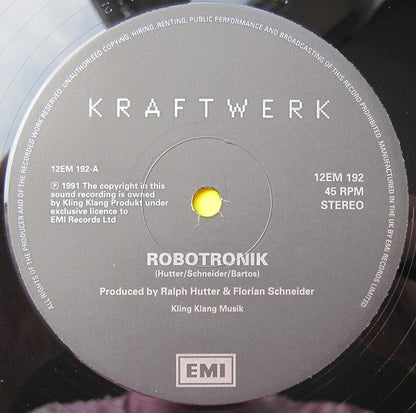 Kraftwerk – The Robots – 12" (1991 UK pressing)