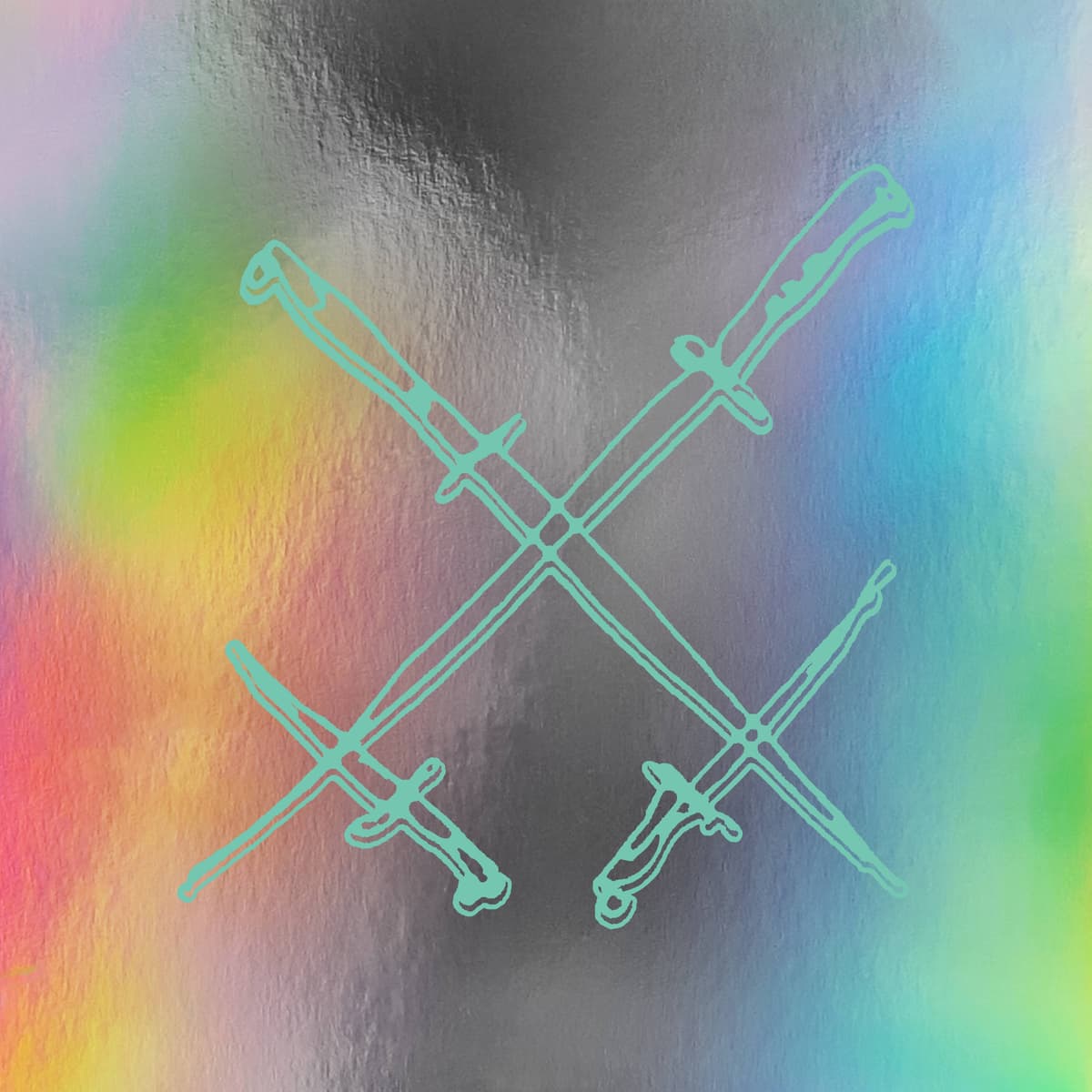 Xiu Xiu – 13" Frank Beltrame Italian Stiletto with Bison Horn Grip – LP mint green vinyl