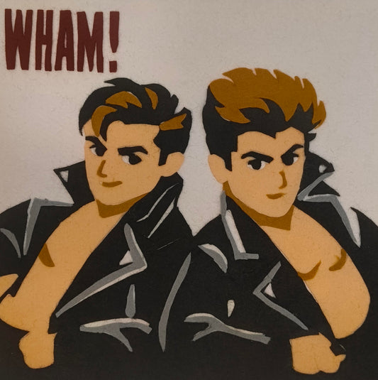 Ladypat – Wham! – 12" fuzzy-felt artwork